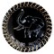 Stoneage Arts Inc 8" Black and White Round Multi-purpose Bowl